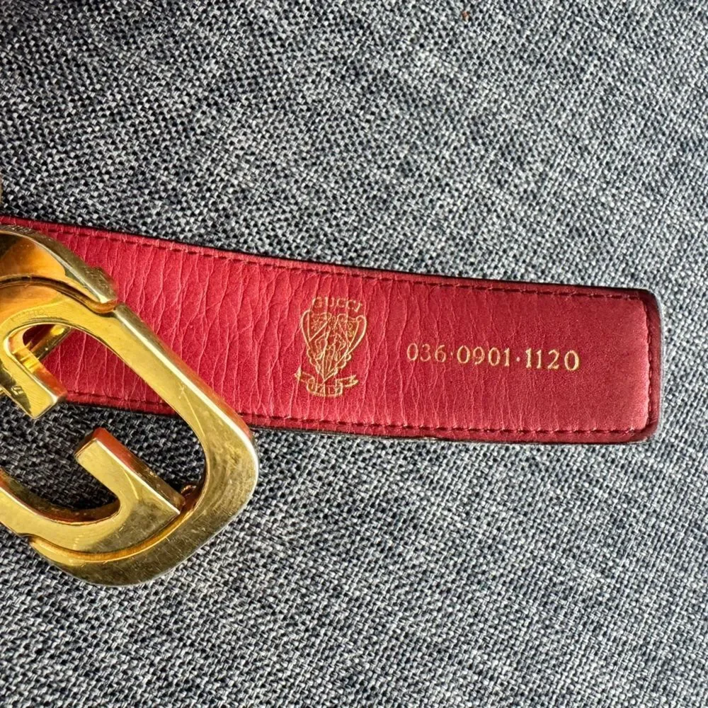 GUCCI REVERSIBLE LEATHER BELT